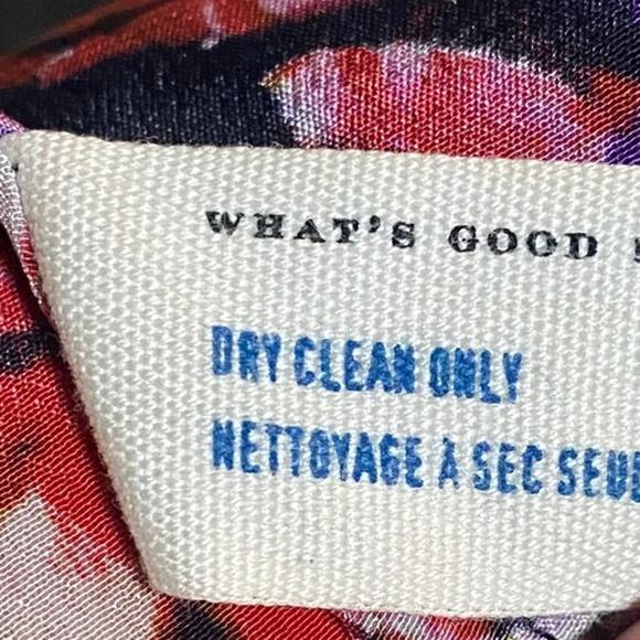 Anthropologie Leifsdottir Silk Mini Dress Abstract Print Dolman Sleeve V Neck 0 - Picture 8 of 9